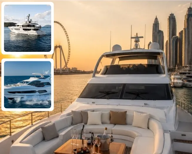 Premium yacht cruise Dubai skyline